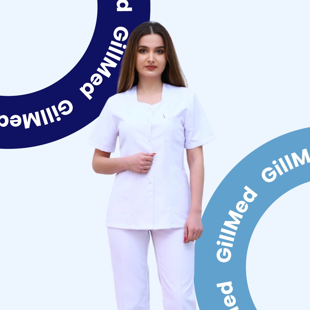 Ağ Alpaka Qadın Tibbi Dəst